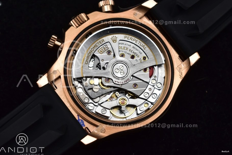 1:1 Edition Black QF Best Oysterflex SH4131 V6 Dial (Weighted) on Strap RG Daytona 126515 Diamonds 0519